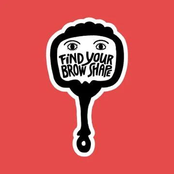 Find your brow shape Stock Illustration