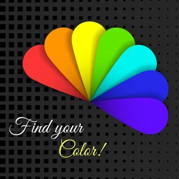 Find Your Color Stock Illustration