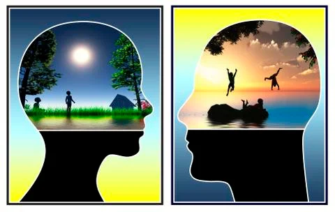 Find your Inner Child Stock Illustration