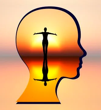Find Your Inner Peace Stock Illustration
