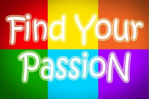 Find your passion concept Stock Illustration
