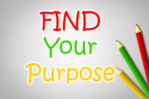 Find your purpose concept Stock Illustration