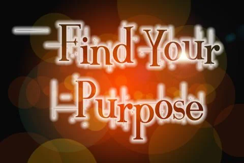 Find your purpose concept Stock Illustration