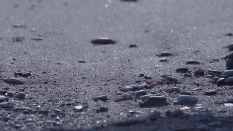 Finding the amber stone Stock Footage 74611193