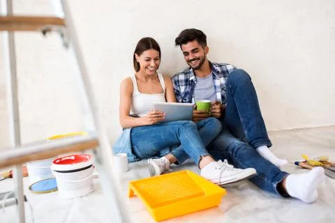 Finding best solution for decoration home Stock-Fotos