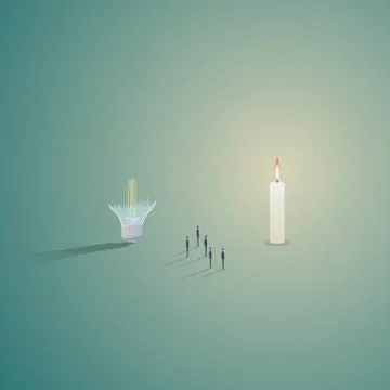 Finding business solution vector concept with teamwork and brainstorming symbols Stock Illustration