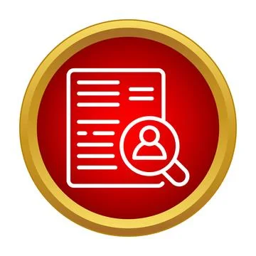 Finding candidate profile for recruitment and job searching Stock Illustration
