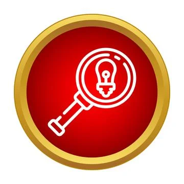 Finding creative ideas through research and discovery process Stock Illustration