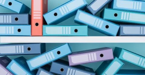 Finding a folder in a messy archive Stock Photos