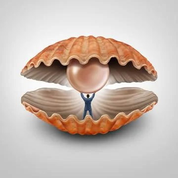 Finding Fortune Stock Illustration