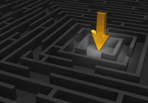 Finding The Goal Stock Illustration