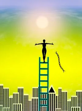 Finding the Inner Self Illustrazione stock