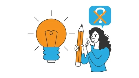 Finding inspiration Motion graphic design animation. Online Course Activities Stock Footage 231288969
