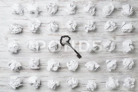 Finding key to success Stock Photos