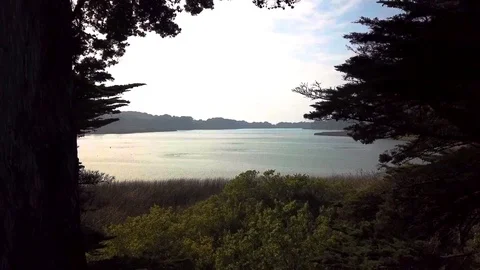 Finding a lake Stock Footage 96572894