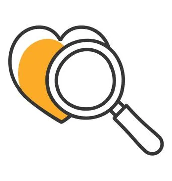 Finding Love Vector Stock Illustration