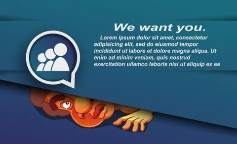 Finding man. Stock Illustration