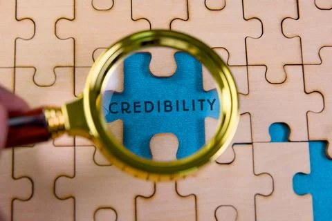 Finding the missing piece of credibility in a puzzle Stock Photos