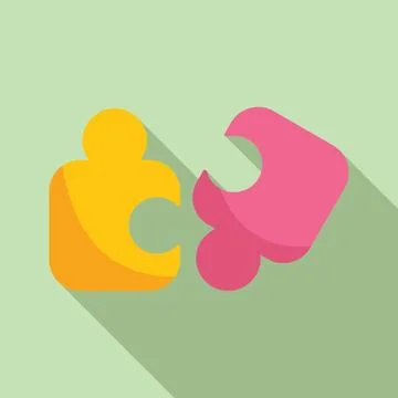 Finding the missing puzzle piece Stock Illustration