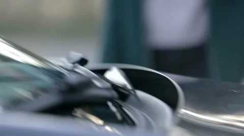 Finding mistakes on the windscreen Stock Footage 51104929