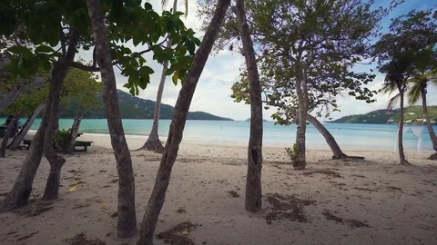 Finding paradise at megans bay in st thomas usvi 스톡 동영상 106700997