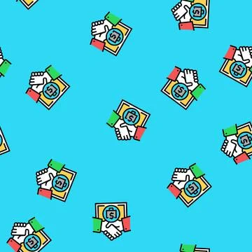 Finding partners crisis vector seamless pattern イラスト素材