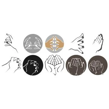 Finding peace through inner devotion. Stock Illustration