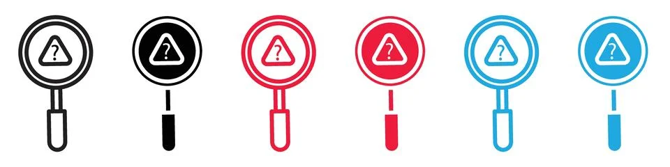 Finding problem icon emphasizing solution discovery, strategic planning, an.. Illustrazione stock