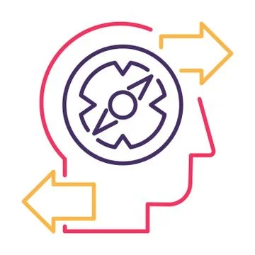 Finding problem solution thin line vector icon Stock Illustration