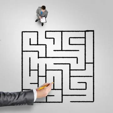 Finding right problem solution Stock Photos