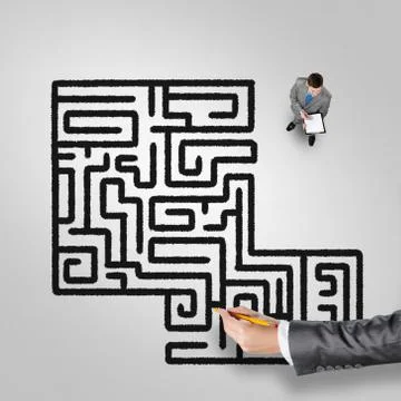 Finding right problem solution Stock Photos