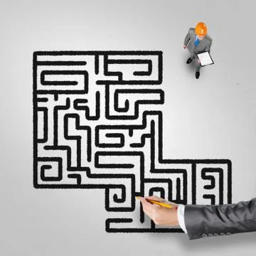 Finding right problem solution Stock Photos