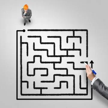 Finding right problem solution Stock Photos