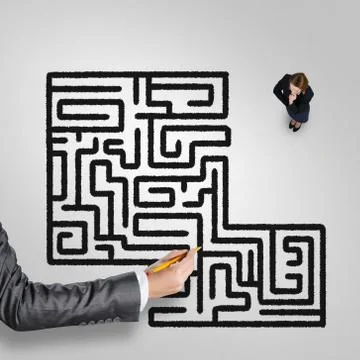 Finding right problem solution Stock Photos