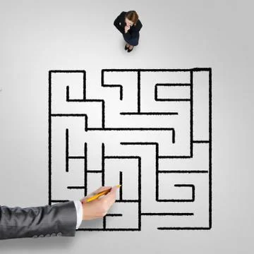 Finding right problem solution Stock Photos