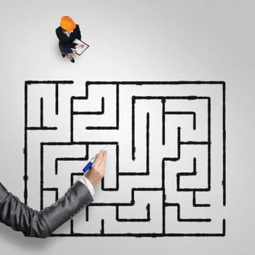 Finding right problem solution Stock Photos