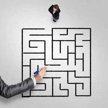 Finding right problem solution Stock Photos