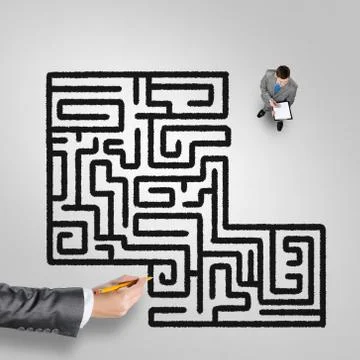 Finding right problem solution Stock Photos