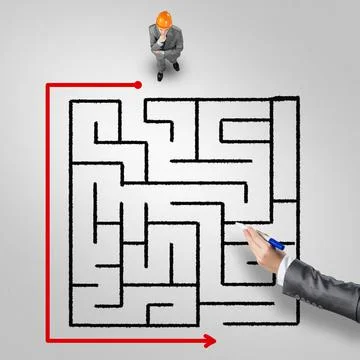 Finding right problem solution Stock Photos