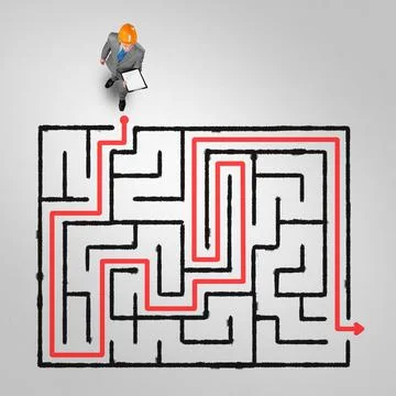 Finding right problem solution Stock Photos