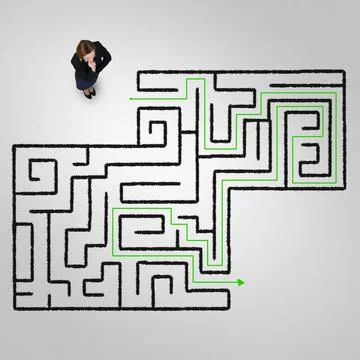 Finding right problem solution Stock Photos