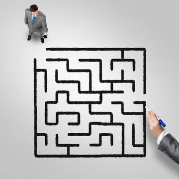 Finding right problem solution Stock Photos