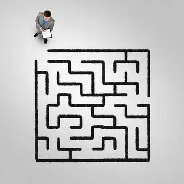 Finding right problem solution Stock Photos