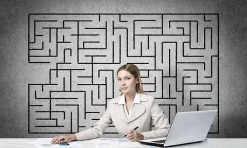 Finding right solution for success 스톡 사진
