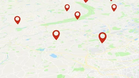 A Finding small businesses near you on google maps Stock Footage 155304053