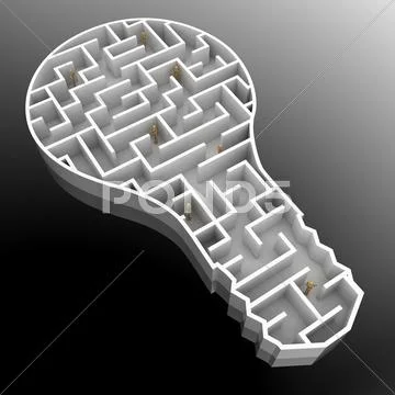 Finding solution Stock Illustration