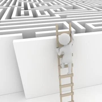 Finding a solution Stock Illustration