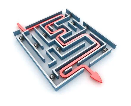 Finding a solution Stock Illustration