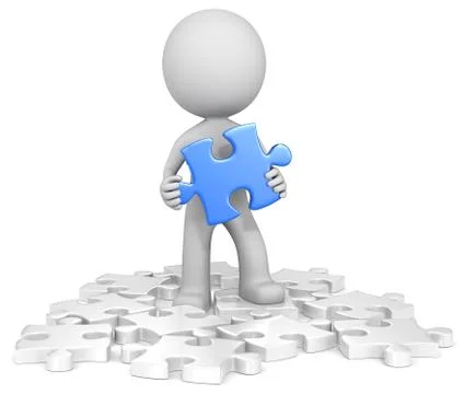 Finding the solution. Stock Illustration