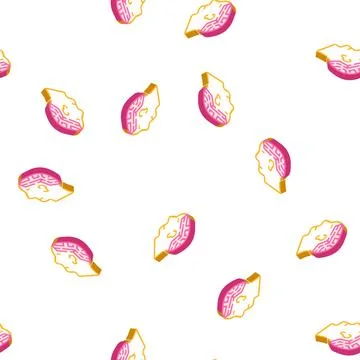 Finding solution, maze glyph icon seamless pattern 스톡 일러스트